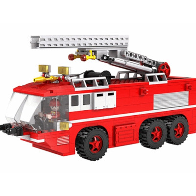 Đồ Chơi Lắp Ráp Phát Triển Trí Tuệ - Xe Cứu Hỏa COGO No.3615 (424 Mảnh Ghép)