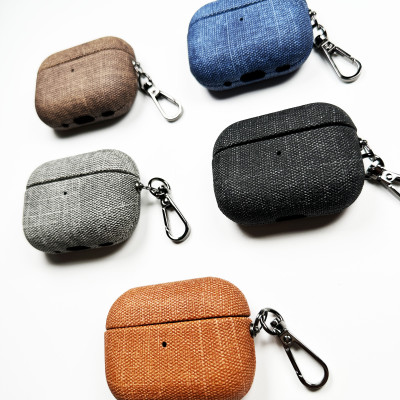 Bao Case Hybrid Vải Folio cho Airpods Pro / Airpods 3 / Airpods Pro 2 / Airpods 4 - Hàng Chính Hãng