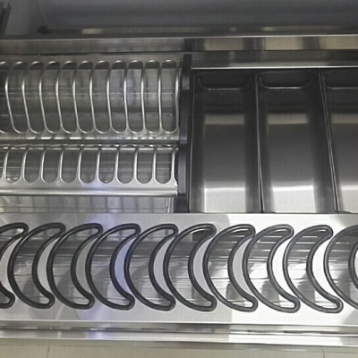 Giá đựng xoong nồi bát đĩa (Kệ bát đĩa Inox 304 thương hiệu Gerari hộp lắp thùng/cánh)