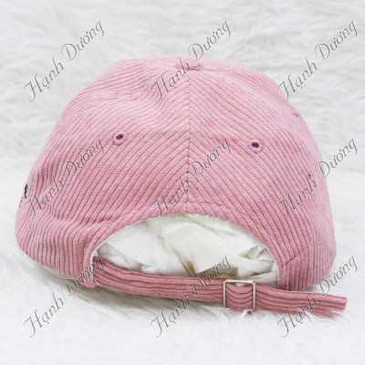 Nón kết nhung đũa gân nổi độc đáo, thêu chữ C thời trang - Hạnh Dương