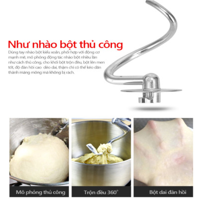 Máy trộn bột, đánh trứng cao cấp DSP KM3043 công suất 1400W tích hợp 6 tốc độ vận hành - Hàng Nhập Khẩu