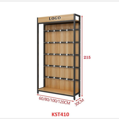 Kệ trưng bày sản phẩm, hàng hóa , kệ trang trí khung sắt mặt gỗ KST410 - Nội thất lắp ráp Viễn Đông Adv