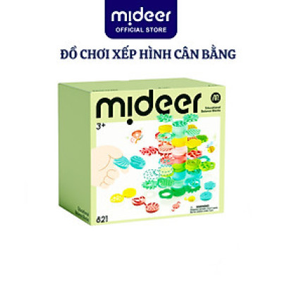 Đồ chơi cân bằng xếp hình khối hoa lá Mideer Educational Balance Blocks- Strack a Tree