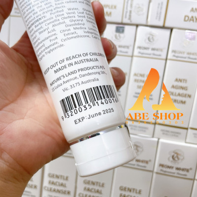 Sữa Rửa Mặt PEONY WHITE GENTLE FACIAL CLEANSER -  Trắng Da - Làm Sạch - Trắng Da - Cân Bằng Độ pH 125ml