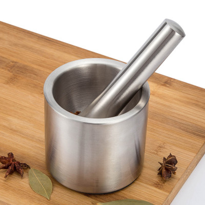 Bộ cối chày nhà bếp Inox 304 PaKaSa chống nấm mốc trọn đời không gỉ sét - Hàng chính hãng