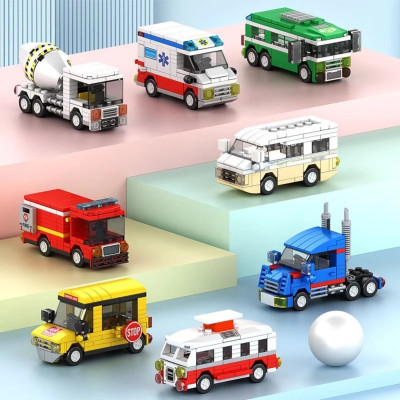 Đồ chơi lắp ráp xe nhà di động 99 mảnh Value Toys