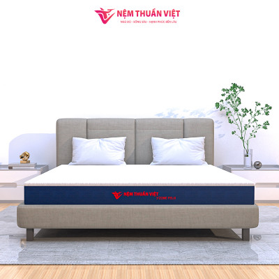 Nệ̣m Foam 3 Zone Thuần Việt - Nâng Đỡ 5 Vùng, Êm Ái, Thoáng Khí - Bảo Hành 12 Năm