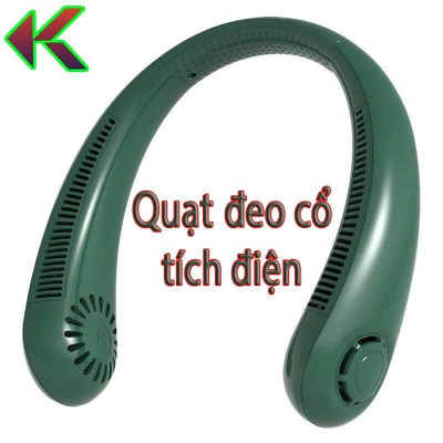Quạt Đeo Cổ Không Cánh 360 Độ: Siêu Mát với Kết Cấu Dẫn Gió Dốc Nghiêng Loại Tốt, ĐÈN TRANG TRÍ, ĐỒNG HỒ TREO TƯỜNG
