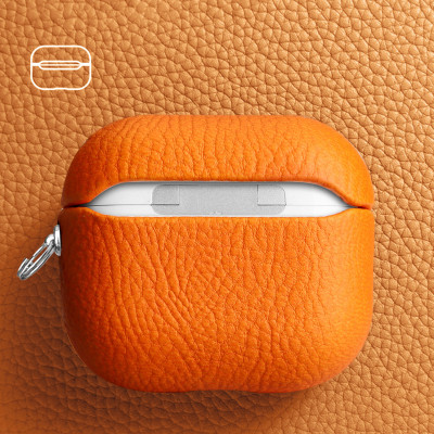 Bao Case Ốp Hybrid da PU Neon cho Airpods Pro 2 / Airpods 4 - Hàng Chính Hãng