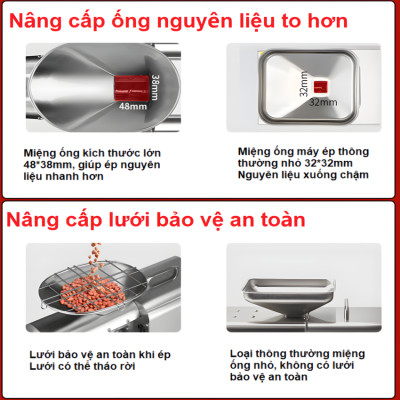 Máy ép dầu thực vật Nóng và Lạnh dùng trong gia đình hoặc nhà hàng thương hiệu Anh Quốc AOSIDA WF-J168 - Hàng Chính Hãng