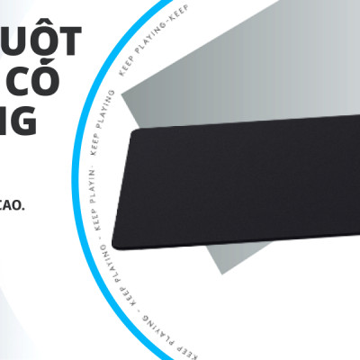 Bàn di chuột game Logitech G440 (Size M) tấm lót chuột chơi game bằng vải, tối ưu cho chơi game, ma sát, chống trượt kích thước 340 x 280 x 5 mm (dài x rộng x dày) - Hàng Chính Hãng