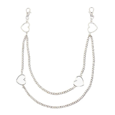 Dây đeo thắt lưng unisex cá tính body chain xích chuỗi titan đeo đai quần đeo phụ kiện hình trái tim ấn tượng