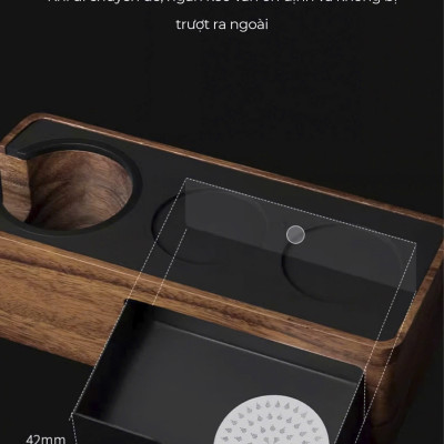 Feepie đế nén cà phê gỗ óc chó Nam Mỹ 