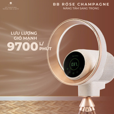 Quạt lọc không khí và khử khuẩn U ULTTY BB Róse Champagne - Hàng chính hãng