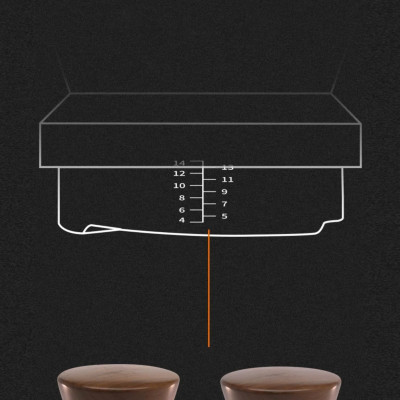 Feepie OCD san phẳng bề mặt cà phê hình chóp núi gỗ Hồ Đào