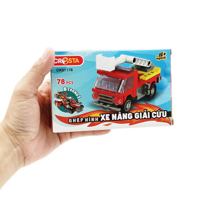 Đồ Chơi Lắp Ráp Lực Lượng Cứu Hộ: Xe Nâng Giải Cứu - Cresta DK81178 (78 Mảnh Ghép)