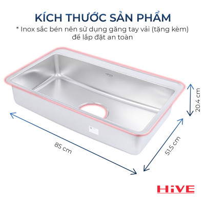 KỆ BỒN RỬA CHÉN INOX TZN 850