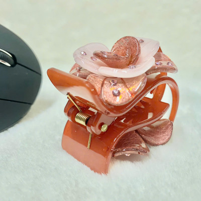 Kẹp tóc càng cua sang trọng mẫu mới - Kẹp tóc càng cua hoa đính đá cao cấp - Kẹp tóc càng cua ( Hàng cao cấp )