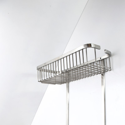 Giỏ để đồ 2 tầng chữ nhật tiện lợi inox 304 cao cấp Hiwin Y-207S kích thước 265*125*340