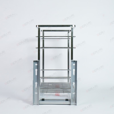 Giá đựng dao thớt gia vị 2 tầng bằng inox (Kệ gia vị nan dẹt Inox bóng cao cấp Gerari)