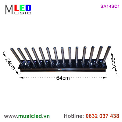 Dàn đèn Music LED nháy theo tần số nhạc 14 cột SA14SC1