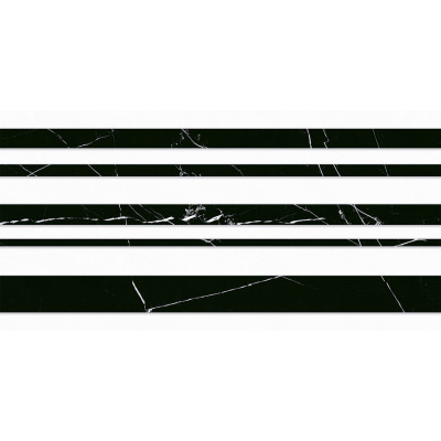 Gạch men ốp tường LUSTRA INCEF0300600011D1 màu đen trắng xen kẽ, vân đá đen trắng nổi bật trên nền đen, kích thước tiêu chuẩn 300mmx600mm - Hàng chính hãng