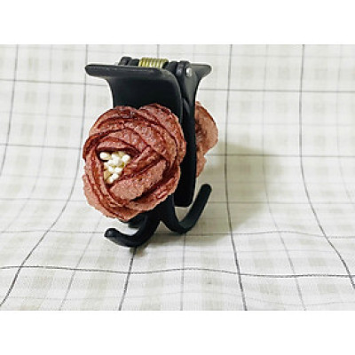  Kẹp Tóc Càng Cua 3 Răng Đính Hoa Đào Nụ Chớm Nở Tinh Khôi Bằng Vải Handmade – Nâng Niu Vẻ Đẹp Tự Nhiên 