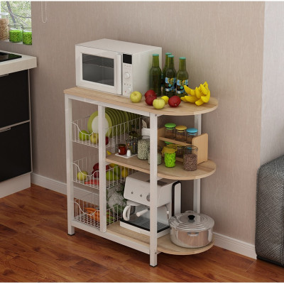 Kệ để đồ nhà bếp 176 loại khung thép sơn tĩnh điện chống gỉ và bong tróc,chịu lực cao mặt gỗ lõi xanh phủ melamine chống nước