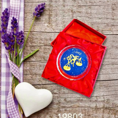 Chặn giấy cung hoàng đạo dát vàng 24k MT Gold Art- Hàng chính hãng, trang trí nhà cửa, phòng làm việc, quà tặng sếp, đối tác, khách hàng, tân gia, khai trương 