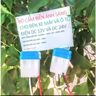 CẢM BIẾN ÁNH SÁNG TỰ ĐỘNG BẬT TẮT ĐÈN XE ĐIỆN ĐƯỜNG 12V-24V 220V CHỌN LOẠI NHẮN TIN CHO SHOP Ạ