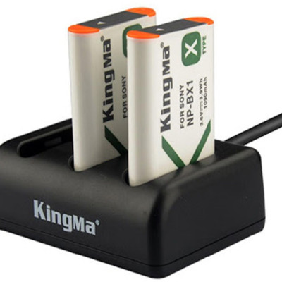 Combo 2 pin 1 sạc ba Kingma for Sony NP-BX1 - Hàng chính hãng