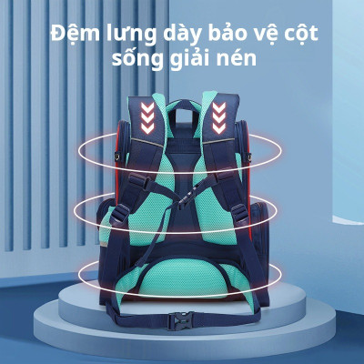 SUN EIGHT - 90148 Balo học sinh Cấp 1 siêu nhẹ, chống gù, chống thấm nước, cặp sách học sinh tiểu học