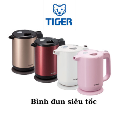 HÀNG CHÍNH HÃNG: Bình đun siêu tốc Tiger dung tích 1.0l, công suất 1300w. Nhiều lựa chọn