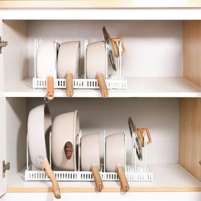 Kệ Để Nồi Chảo Đa Năng - Giá Úp Nồi Điều Chỉnh Độ Dài, Tiết Kiệm Không Gian, Kệ Nhà Bếp - HÀNG CHÍNH HÃNG MINIIN