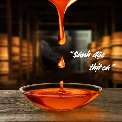 Thùng 6 chai nước Mắm Tĩn nhãn đỏ độ đạm 40N tự nhiên chai 500ml nước mắm rin nguyên chất truyền thống sạch từ cá cơm than muối tinh khiết sánh đặc thịt cá không chất bảo quản