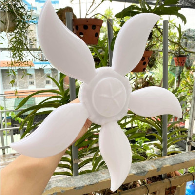 Bóng Đèn Led Hình 5 Cánh Quạt 75W Led Bulb, Đèn Led 5 Cánh Hoa Ánh Sáng Trắng Tiết Kiệm Điện, đèn treo chui điện xoay E27