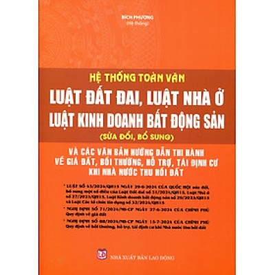 Hệ Thống Toàn Văn Luật Đất Đai – Luật Nhà Ở – Luật Kinh Doanh Bất Động Sản.