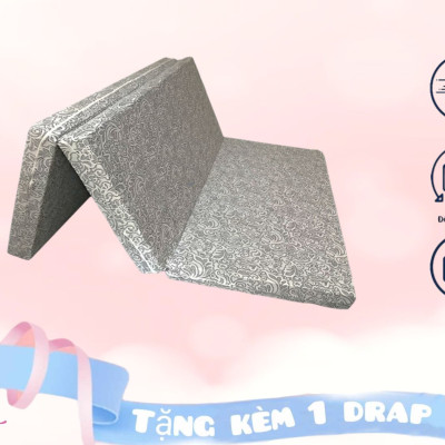 Nệm Gòn Japan Cao Cấp Gấp 3 Dày 10cm Đủ Size ( Giao Màu Ngẫu Nhiên )