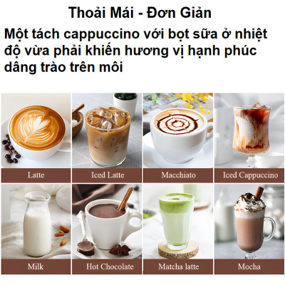 Máy tạo bọt sữa, cà phê, ca cao 4 trong 1. Thương hiệu Anh Quốc cao cấp Shardor - MF0802 - Hàng chính hãng