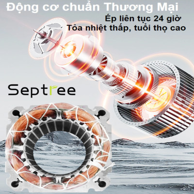 [HÀNG CHÍNH HÃNG] BH 12 Tháng. Máy ép dầu ăn thực vật, dùng trong gia đình. Thương hiệu Mỹ cao cấp Septree - X6