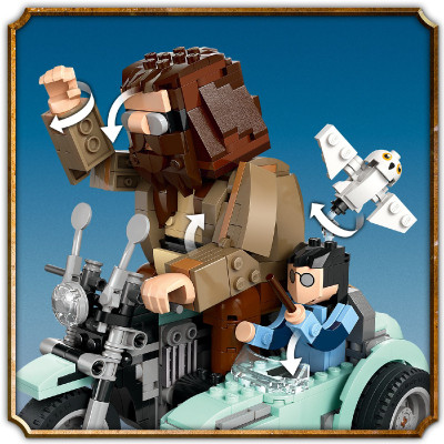 Đồ Chơi Lắp Ráp Mô Tô Bay Cùng Bác Hagrid và Harry LEGO HARRY POTTER 76443 (617 chi tiết)
