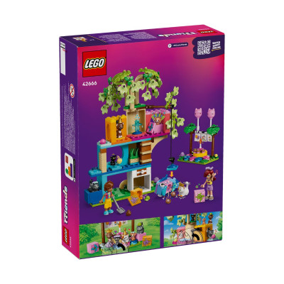 LEGO FRIENDS 42666 Đồ Chơi Lắp Ráp Nhà Cây Và Bữa Tiệc Sinh Nhật Mèo Con (321 chi tiết)