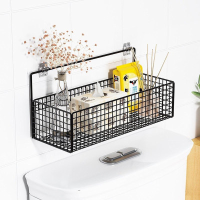 Kệ Lưới Đựng Đồ Nhà Tắm Dán Tường - Kệ Nhà Tắm- Kệ Để Bồn Cầu - Tiện Lợi Dùng Cho Mọi Vị Trí - Kèm 2 Miếng Dán Siêu Dính