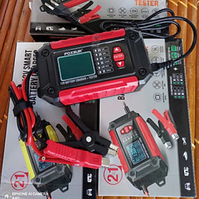Công Nghệ Nhật Bản Thông Minh : Bộ Sạc Và Test Kiểm Tra Bình Ắc Quy FOXSUR 12V 3AH-100AH 2IN1