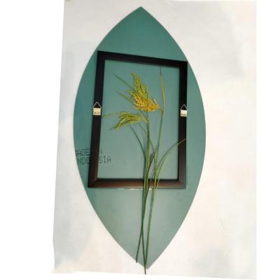 Gương soi Kibath hình chiếc lá KT 50x100 cm, KB-227