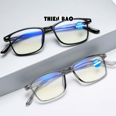 Kính lão thị, viễn thị, kính đọc sách phản quang chống ánh sáng xanh KVM301 NAM NỮ hàng đẹp tròng Nhật bản chuẩn độ 
