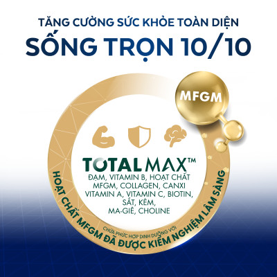 Combo 2 TPBS Anlene Total 10 lon 800g tặng nồi inox