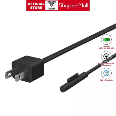 Bộ Sạc Tương Thích Cho Pin Tương Thích Cho Surface 65W Các Dòng Surface Book Surfacepro 3 4 5 6 7 Hàng Nhập Khẩu New Seal TEEMO PC1472