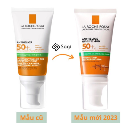 Kem Chống Nắng Không Màu Kiểm Soát Dầu La Roche-Posay Anthelios XL Dry Touch Gel-Cream SPF 50+ UVB & UVA (50ml) - TẶNG MÓC KHÓA