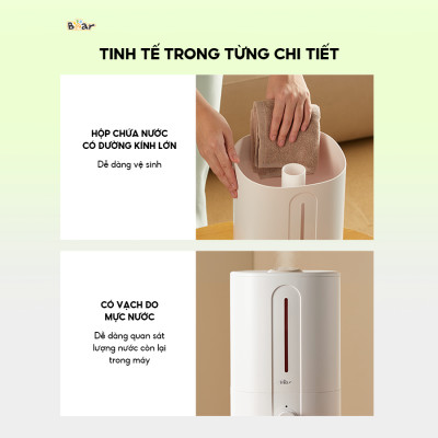 Máy phun sương tạo ẩm 5L Bear SB-TA50M Hàng chính hãng
